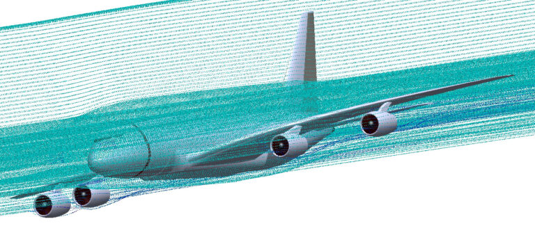 Commercial Aircraft External Aerodynamics CFD Simulation