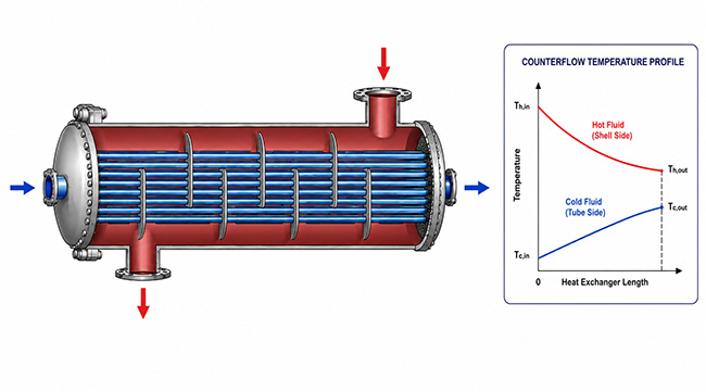 Heat Exchanger Performance & Design Calculator for Thermal Engineering and CFD Simulations