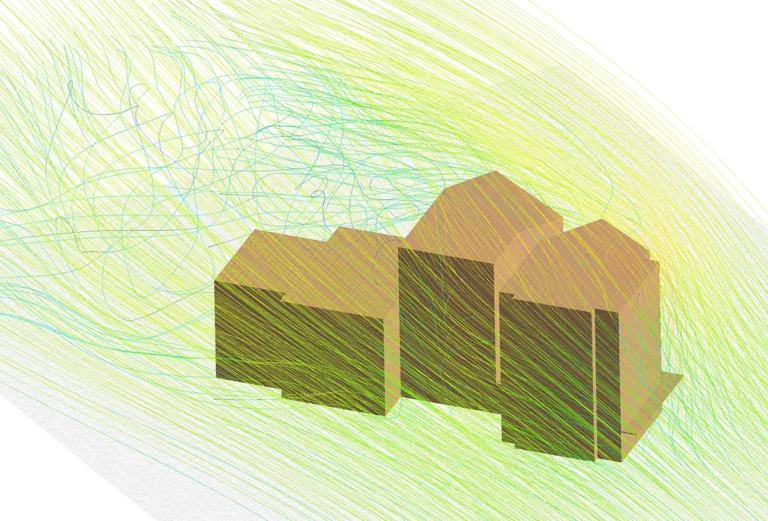 CFD Analysis of Wind Flow Around a Building Complex