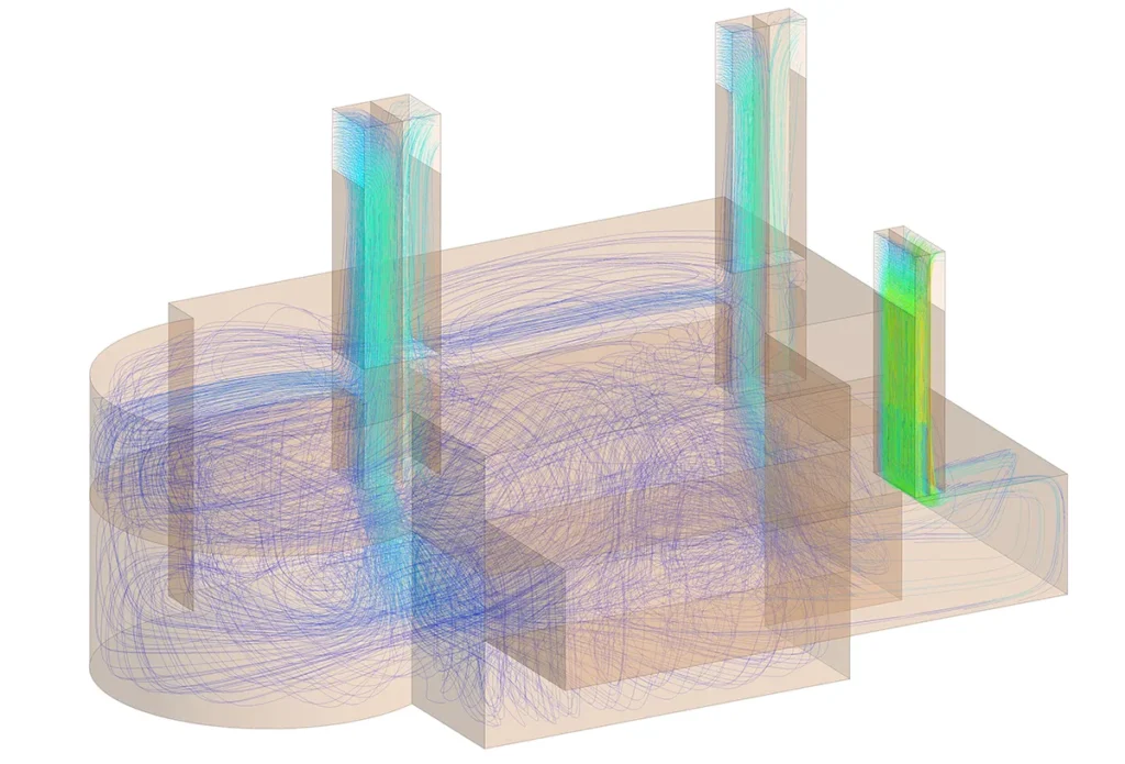 CFD Simulation of Wind Flow Around a Windcatcher