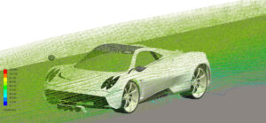 CFD simulation of airflow around a high-performance sports car for external aerodynamic analysis-1
