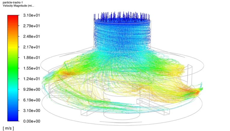 CFD simulation services for cavitation in pump 3